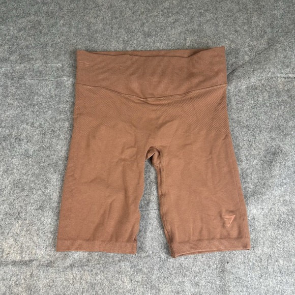 Gymshark Pants - Gymshark Biker Shorts Womens Medium Seamless Orange Athletic Gym Workout